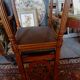 Series of 6 chairs back Lyres
