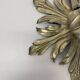 35cm handmade Brass Floral Theatre Wall Ceiling Light, Italy 1970