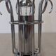 Modernist Space Age lamp in chrome metal from the 60s/70s