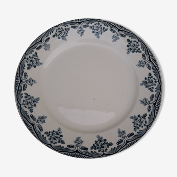 Assiette en faïence Boulenger terre de fer Choisy Le Roi modèle Bordeaux diam 23 cm