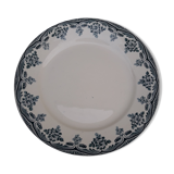 Plate in earthenware Boulenger iron earth Choisy Le Roi model Bordeaux diam 23 cm