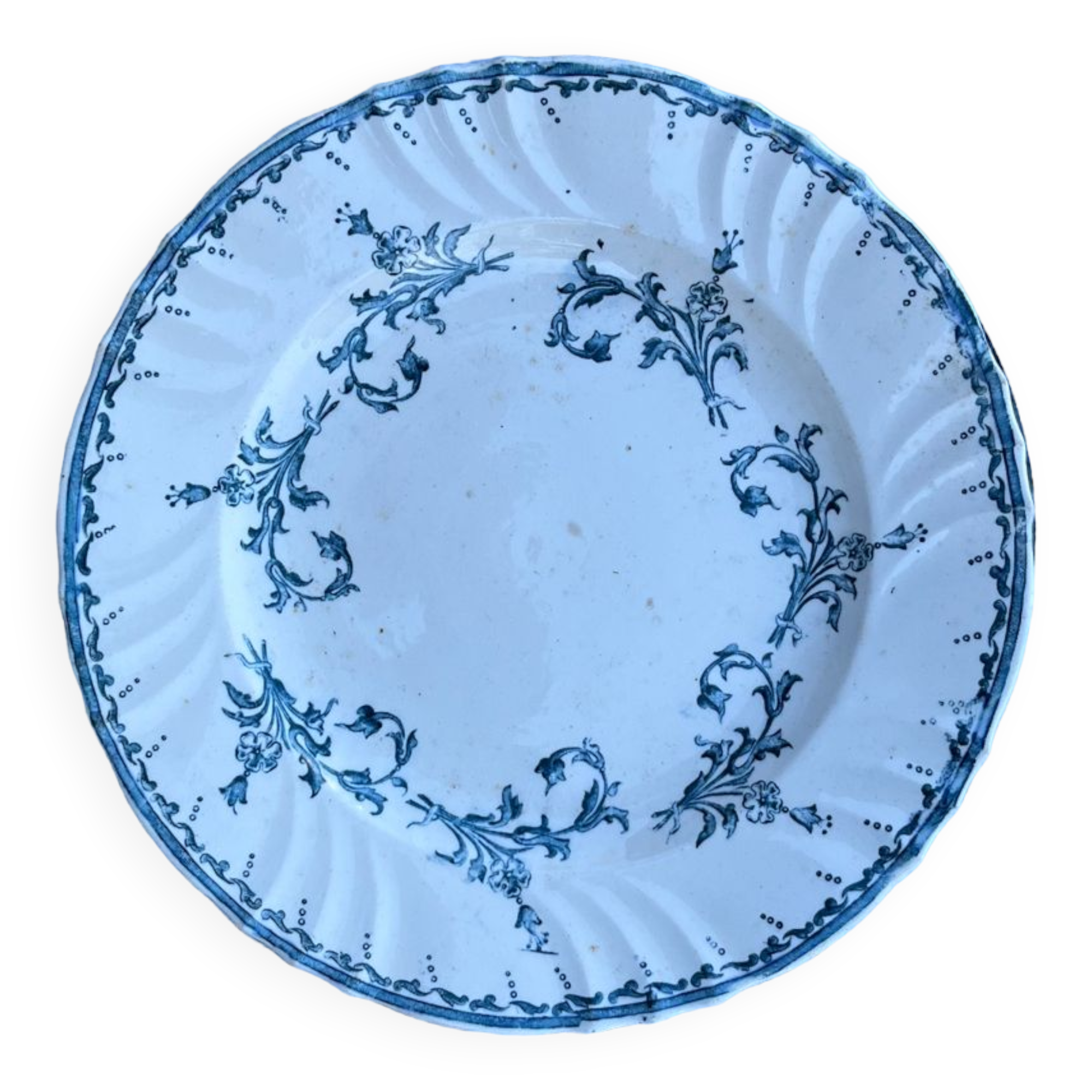 Vintage Longwy earthenware shower bowl