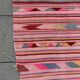 Tapis berbère algérien vintage rayé vintage avec motifs géométriques 369x163 cm