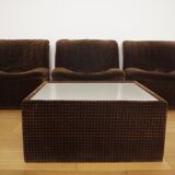 Armchairs Emmetre with Table by Guido Fareschini for Mariani, 1970s, Set of 4