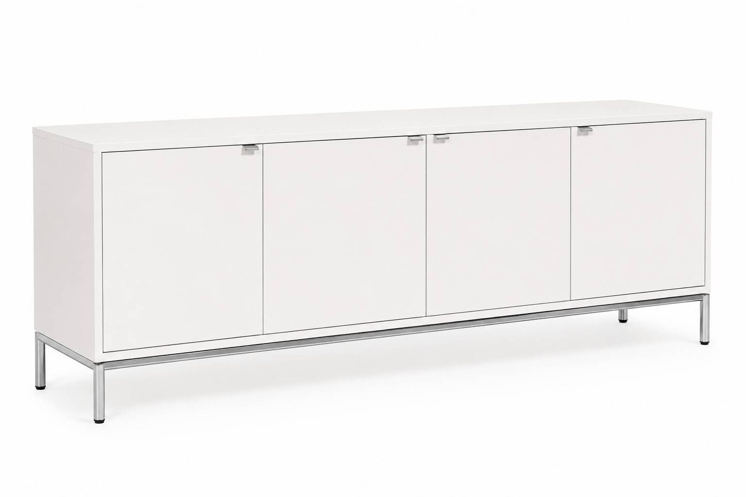 Enfilade Florence Knoll édition Knoll en bois blanc 4 portes
