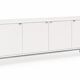 Enfilade Florence Knoll édition Knoll en bois blanc 4 portes