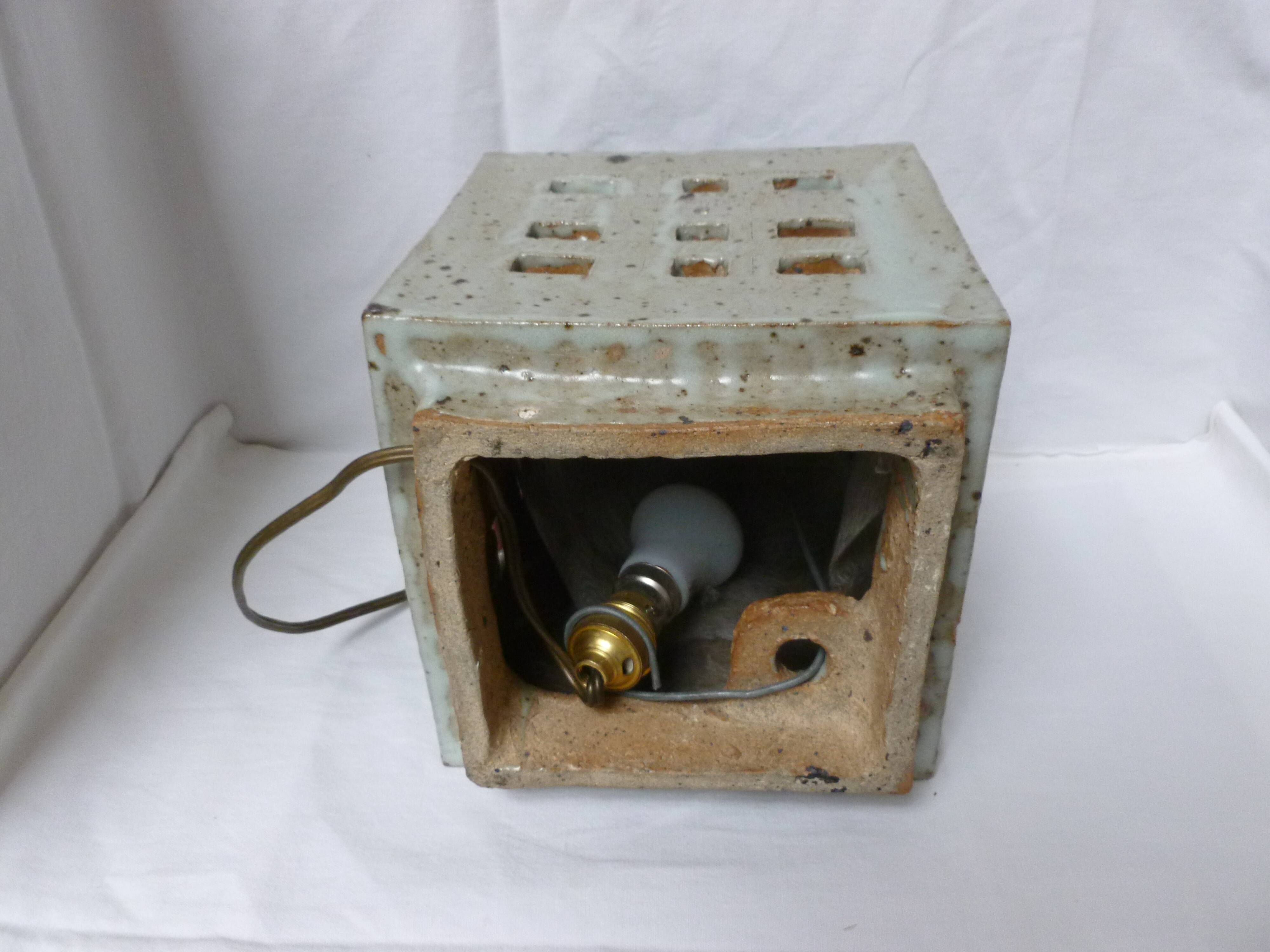 Stoneware lamp, 1970