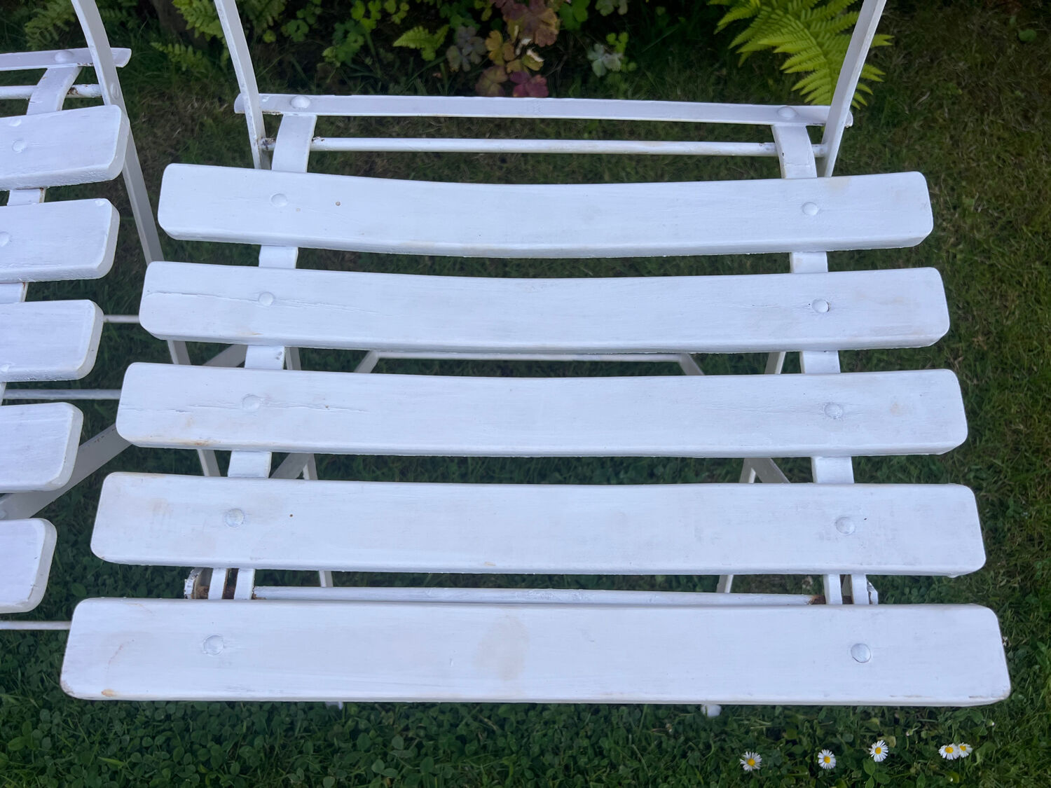 Old terrace bistro chairs