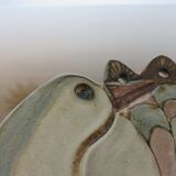 Empty ceramic pocket signed " bird " 60s 70s