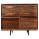 Mid-century modern storage furniture in the style of Gianfranco Frattini, Italy, 1960s.