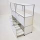 Meuble USM Haller blanc - Highboard avec 4 portes à trappe