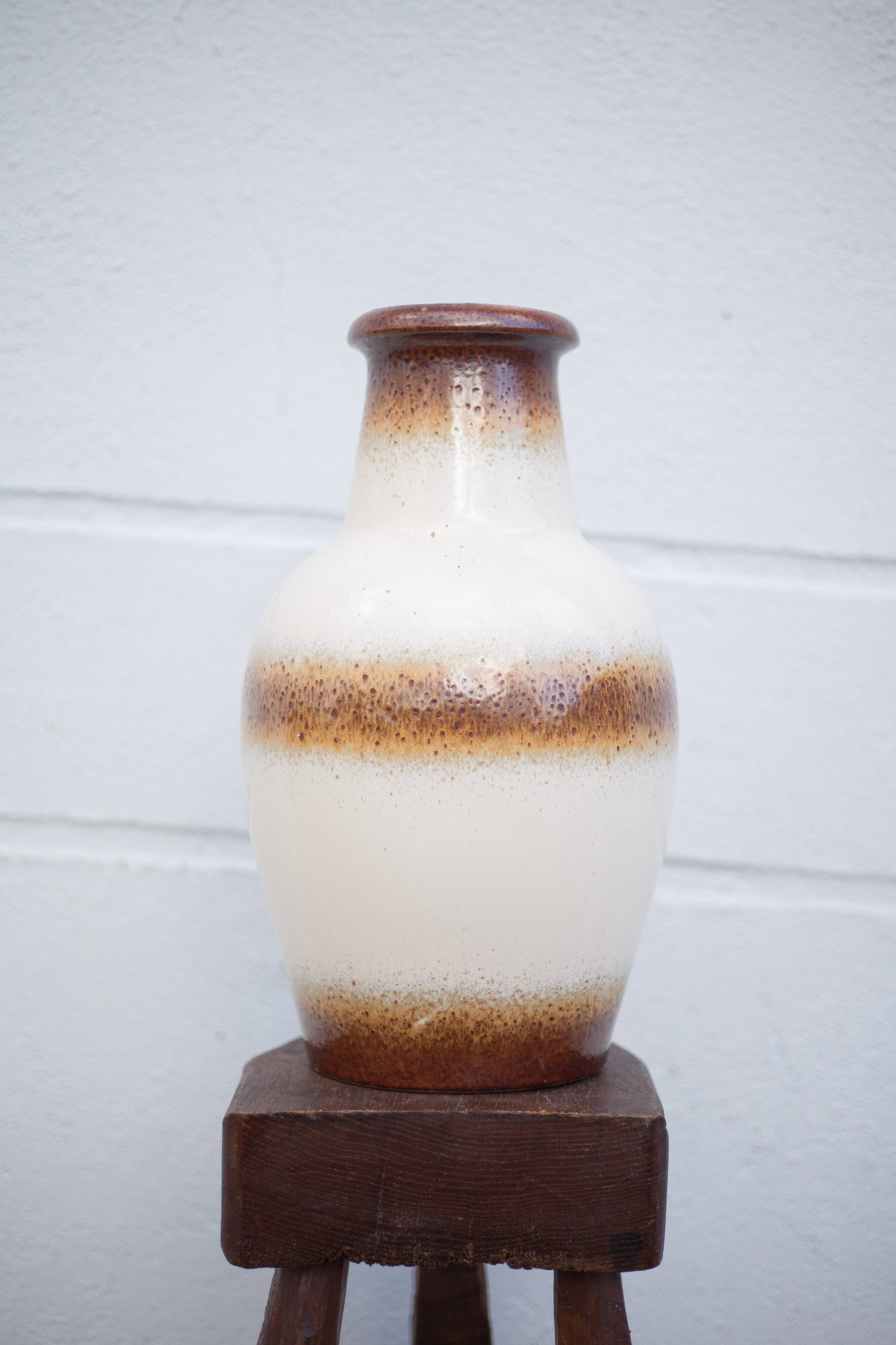 Large West Germany ceramic vase, scheurich Keramik vase, decorative vase, floor vase, 60's