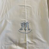 Antique embroidered monogram sheet