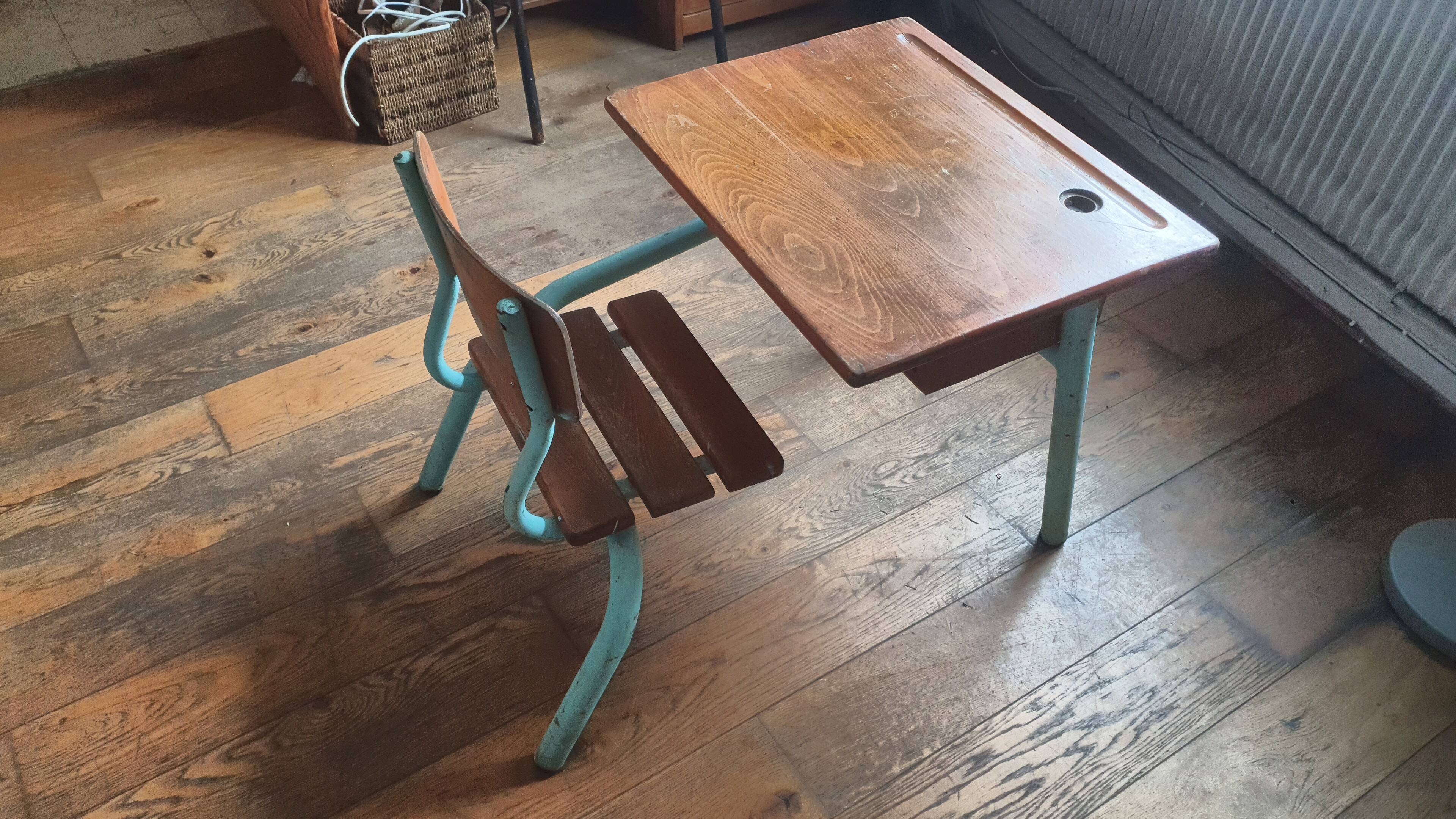 vintage school desk