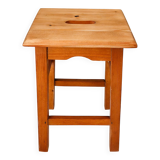 Rustic stool in solid pine
