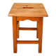 Rustic stool in solid pine
