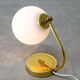 Lampe de table italienne vintage de couleur dorée