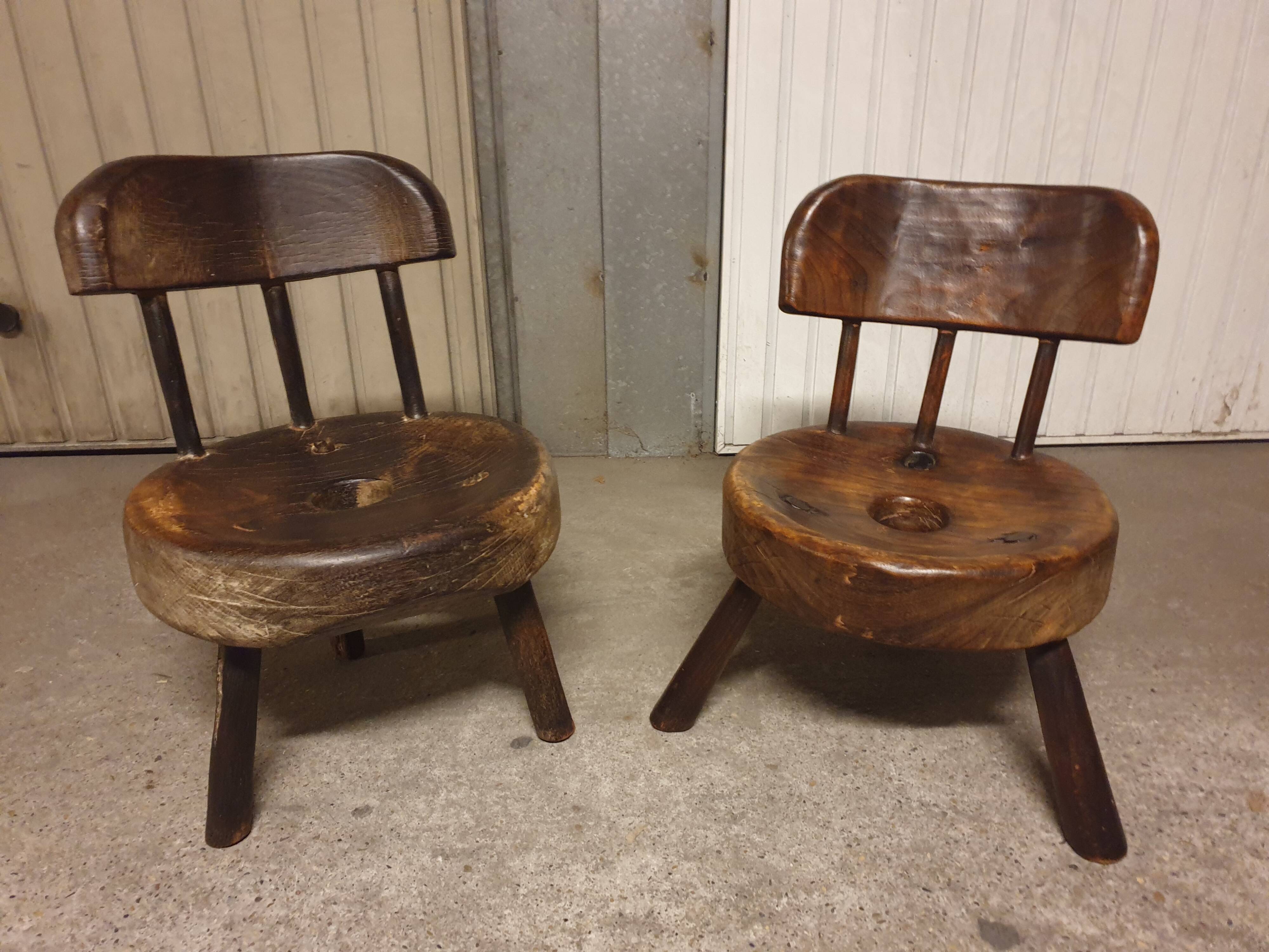 Set of 4 Brutalist Brazil Mid-Century Chairs
