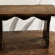 Marche pied en bois brut