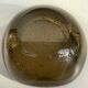 Amber bubble glass ashtray – vintage 1960s design