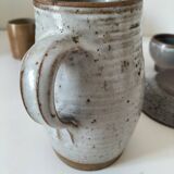 Stoneware service Puisaye – breakfast set - 7 pieces