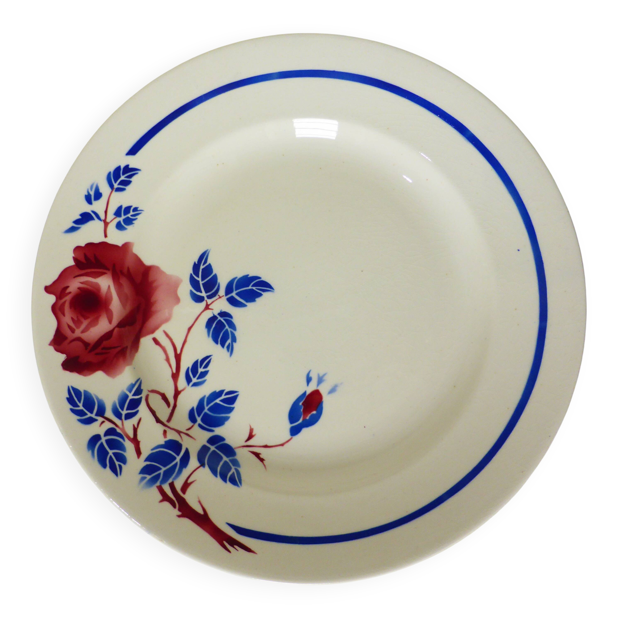 1 vintage round platter from K and G Luneville, Chantal model