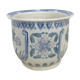 Patterned vintage flowerpot