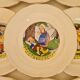 Dessert plates nursery rhymes of digoin and sarreguemine
