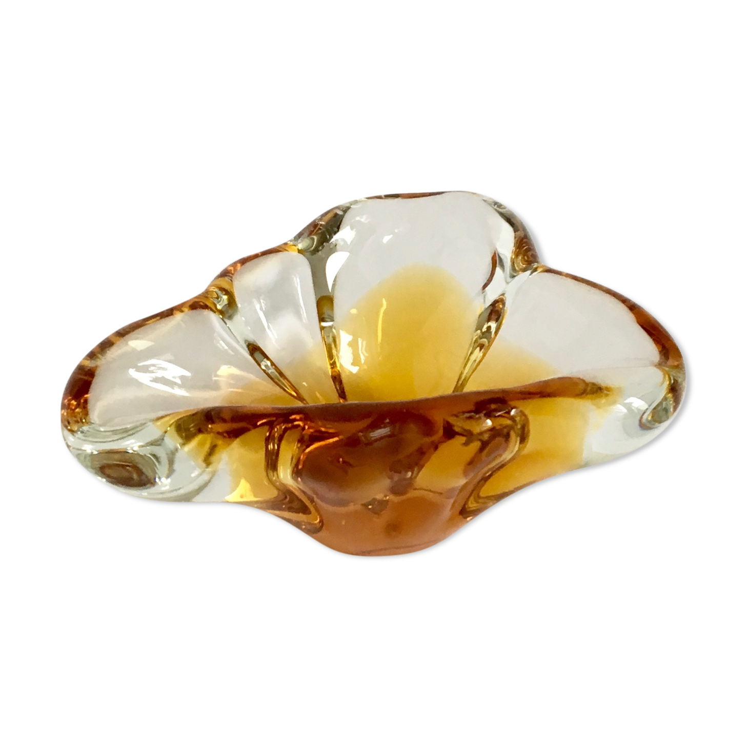 Ashtray by Jozef Hospodka for Chribska Sklarna, 1960