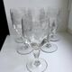 Lot de 6 verres à vin en cristal gravé début xxème