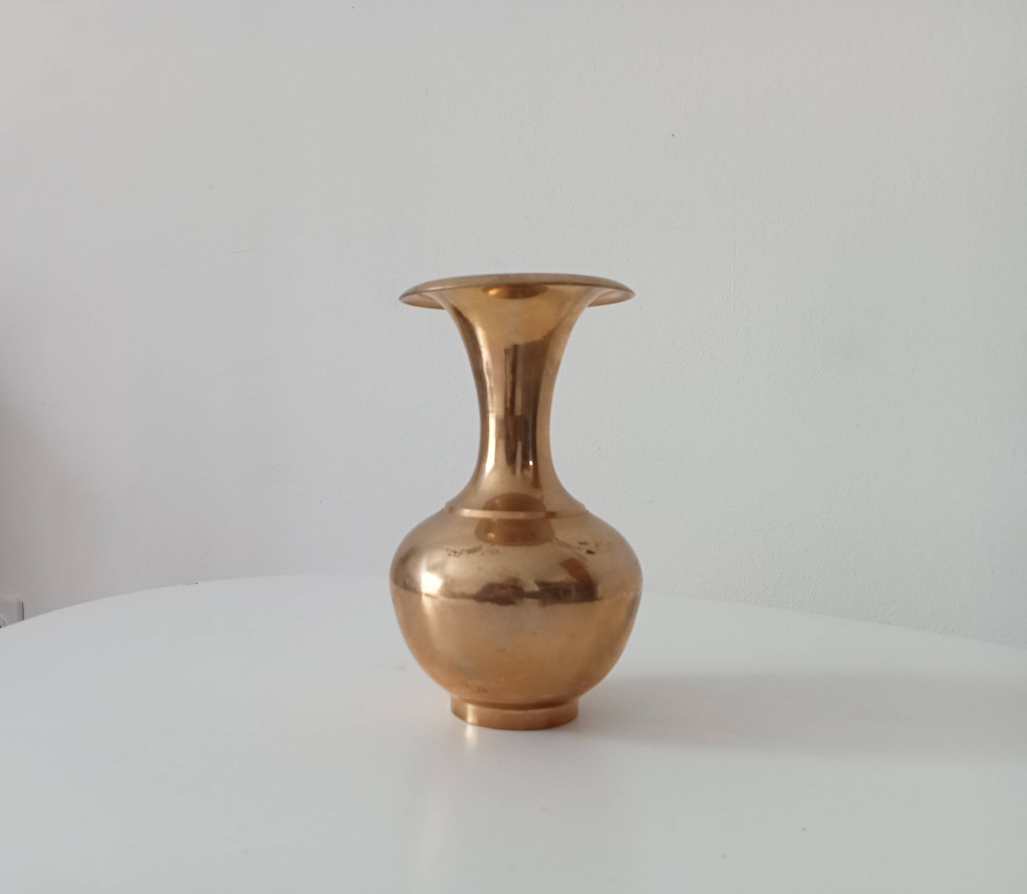 Vintage brass vase