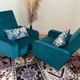 Duo of armchair back-of-year 50/60, restored