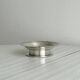 Antique shiny metal butter dish