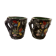 2 tasses en pierre de lave vintage