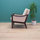 Fauteuil beige, années 1970, design danois, fabriqué au Danemark