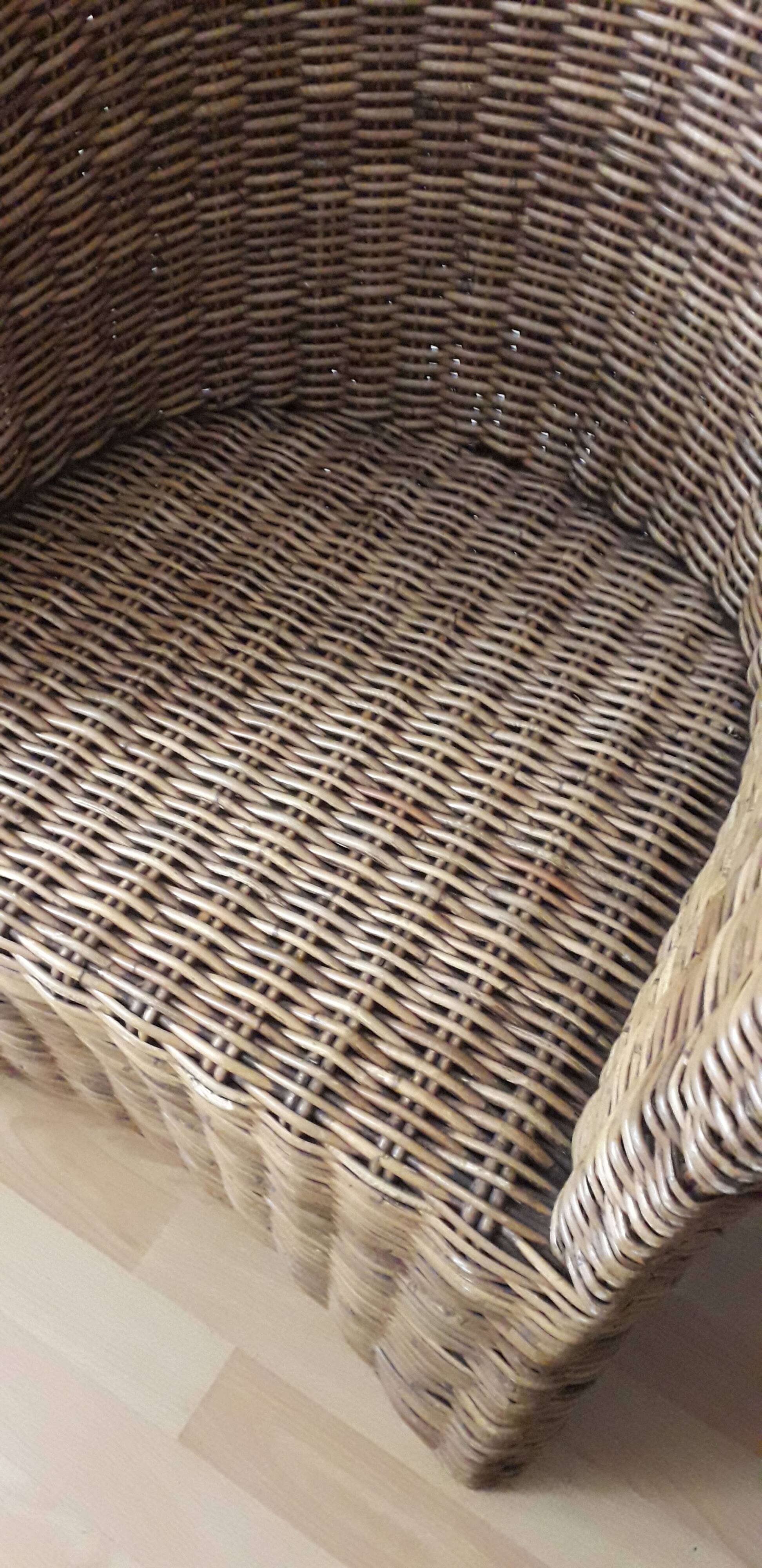 Rattan armchair