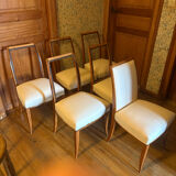 Set of six Art Deco chairs