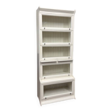 Classic English White Globe Wernicke Bookcase