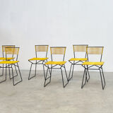 Set of six 'Spaghetti' dining chairs