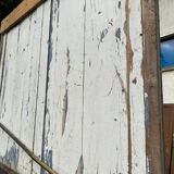 Façade de placard à double portes en sapin massif XXsiècle