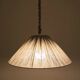 Suspension en lin et coton plissé "Malala" fines rayures classic grey