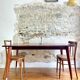 Extendable dining table compass feet