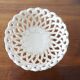 Christophe Pichon Uzes ceramic bowl, Pichon fruit bowl in a woven flower pattern