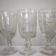 6 old bistro glasses from 1900-1920