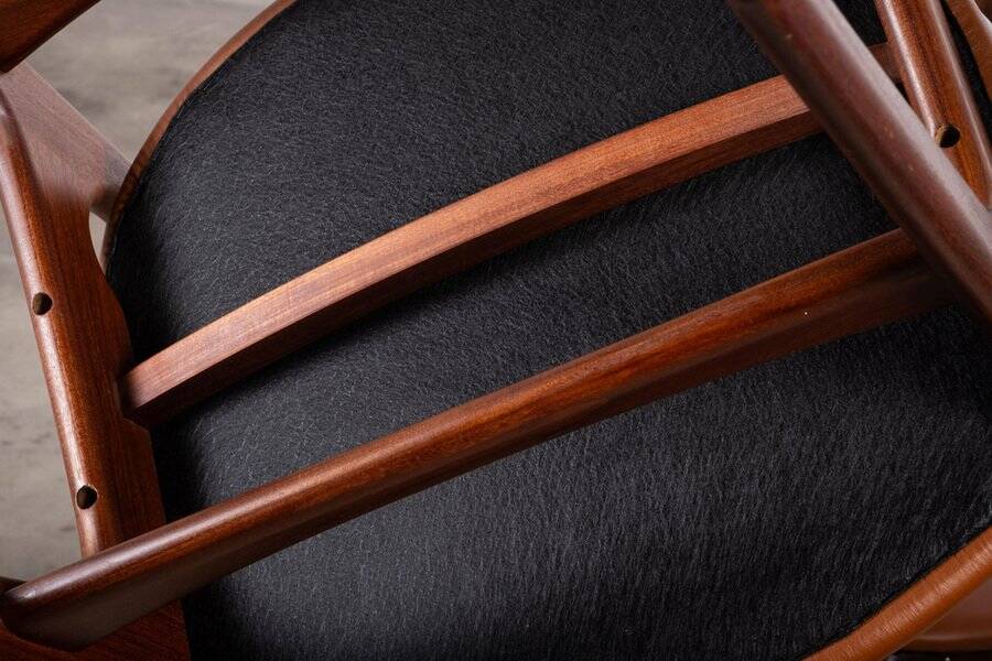 Vintage Danish Dining Chairs in Teak by Erik Buch, 1960s, Set of 4