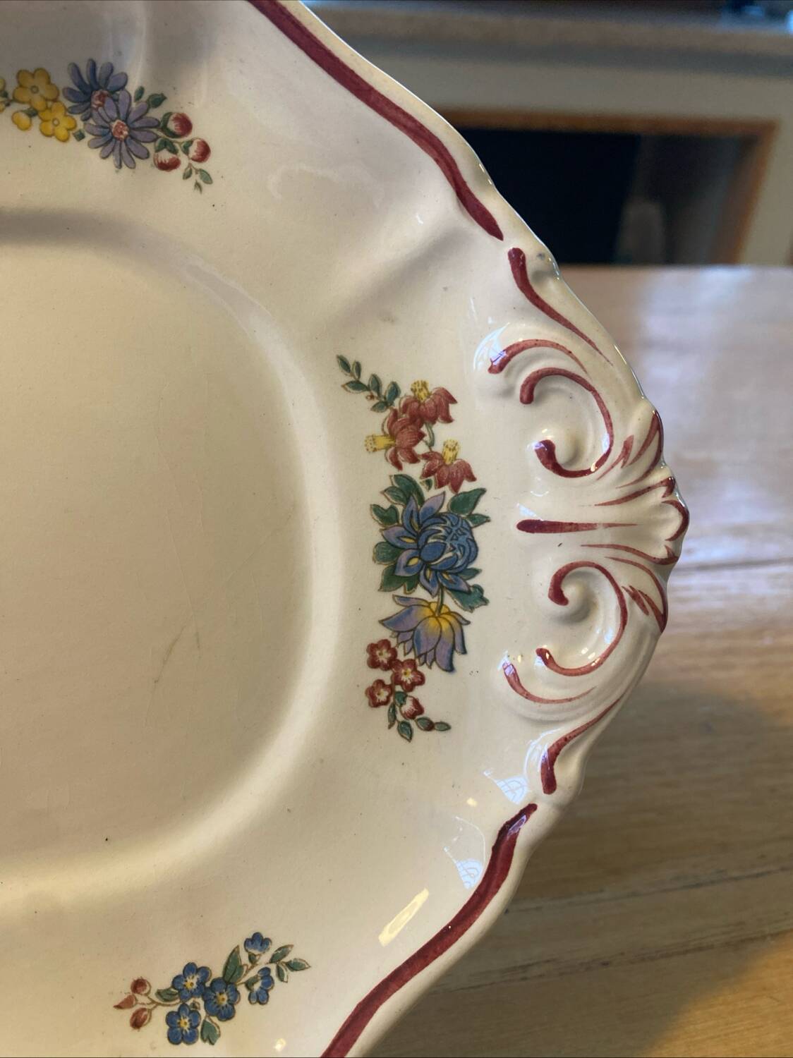 Villeroy & Boch cake plate, Montclair Flowers pattern