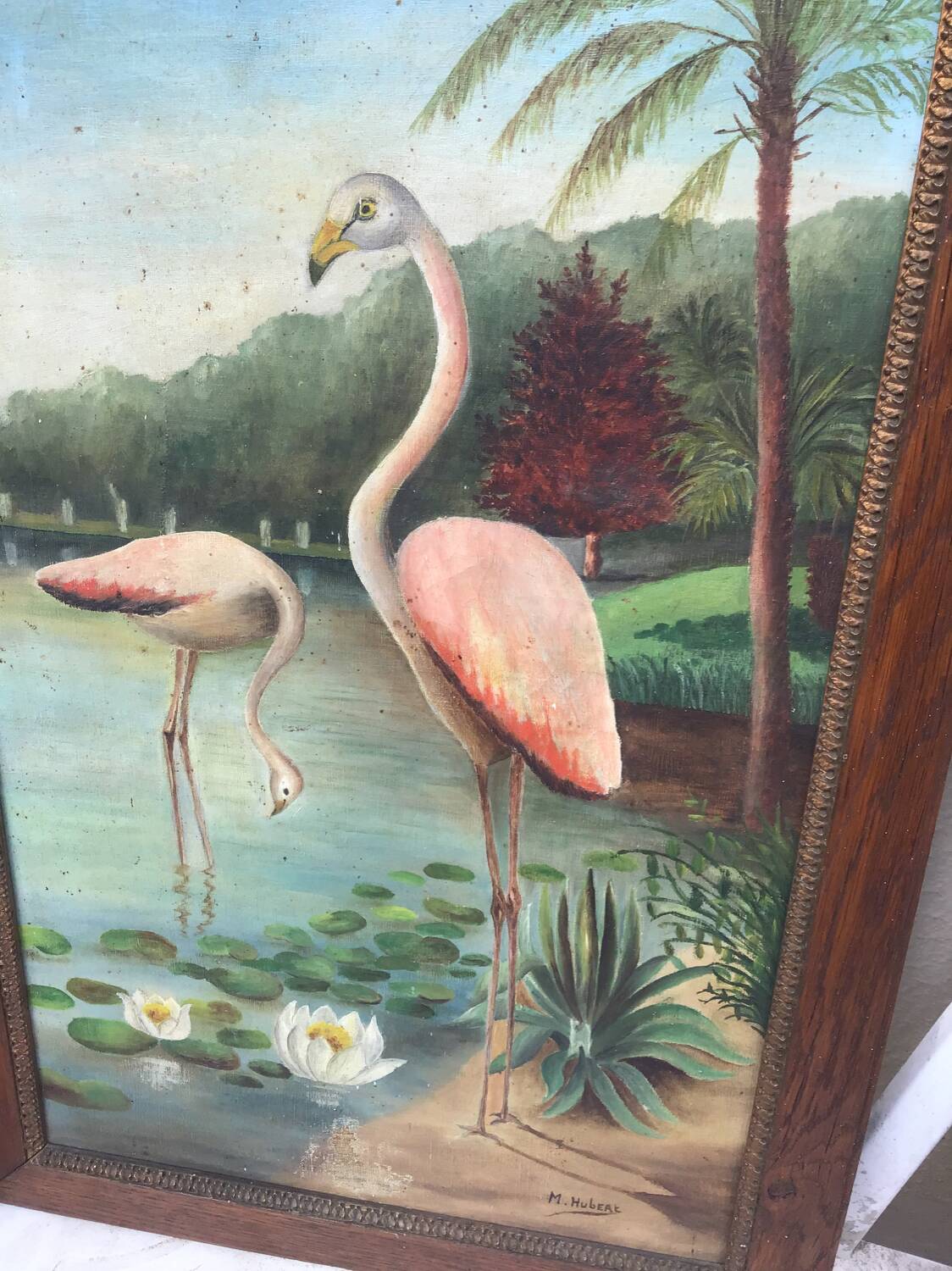 Paire tableaux exotiques