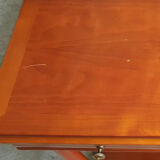 2 bedside tables in stained wood