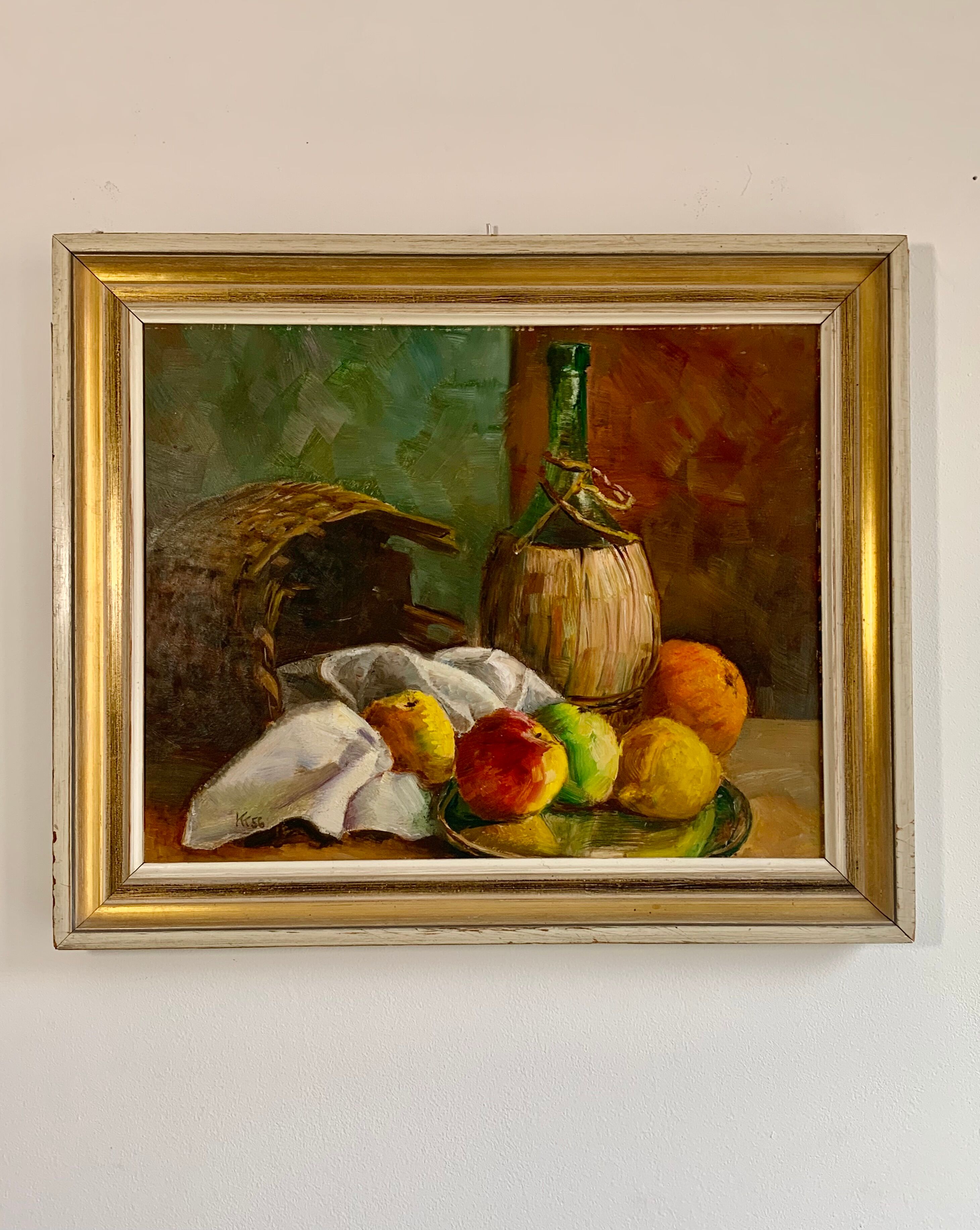 Oil painting, still life 1956