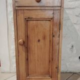 Old bedside table in old pine